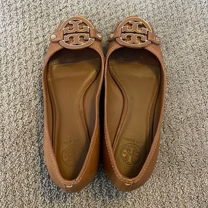 Tory Burch peep-toe low wedge